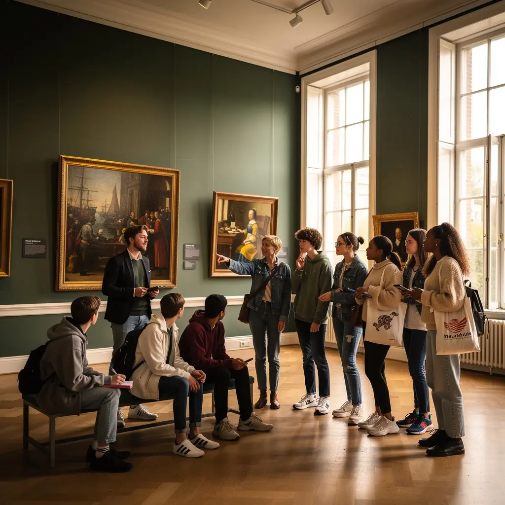Een close-up van een wereldkaart met markeringen van belangrijke politieke locaties in Den Haag.